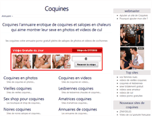 Tablet Screenshot of les-coquines.com